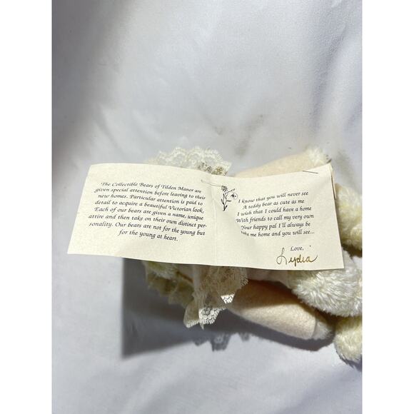 10” Vintage Victorian Plush Bear Tilden Manor Collectible - Picture 10 of 11